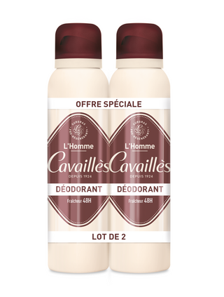 Roge Cavailles Set Duo Roge Cavailles L'Homme 48h Protection Deodorant Spray For Men