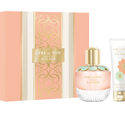 Elie Saab Set Elie Saab: Girl Of Now Lovely Eau De Parfum For Women + Girl Of Now Lovely Hydrates Body Lotion Body