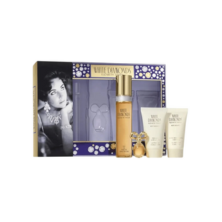 Elizabeth Taylor Set Elizabeth Taylor: White Diamonds Eau De Toilette For Women + White Diamonds Parfum For Women *Miniature + White Diamonds Hydrating Body Lotion + White Diamonds Body Wash