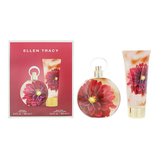 Ellen Tracy Set Ellen Tracy: Dream Florals Red Dahlia Eau De Parfum For Women + Dream Florals Red Dahlia Moisturizes Body Lotion Body