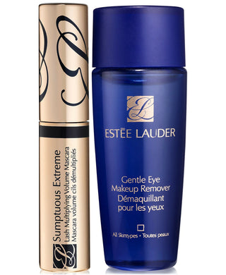 Estee Lauder Extreme Lashes Set Estee Lauder: Gentle Eye Makeup Remover Lotion + Sumptuous Extreme Waterproof Volumizing Mascara Black
