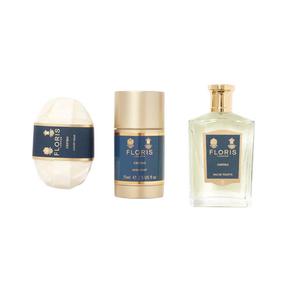 Floris Of London Set Floris Of London: Cefiro Eau De Toilette Unisex + Cefiro Scented Soap Bar + Cefiro Anti-Perspirant Deodorant Stick Unisex