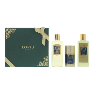 Floris Of London Set Floris Of London: Cefiro Hair Shampoo For Conditioning + Cefiro Moisturizing Shower Gel For All Skin Types + Cefiro Anti-Perspirant Deodorant Stick Unisex