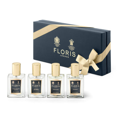 Floris Of London Set Floris Of London: Night Scented Jasmine Eau De Toilette For Women + Bouquet De La Reine Eau De Toilette For Women + White Rose Eau De Toilette For Women + Chypress Eau De Toilette Unisex