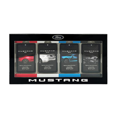 Ford Set Ford: Mustang Red Eau De Toilette For Men + Mustang White Eau De Toilette For Men + Mustang Blue Eau De Toilette For Men + Mustang Black Eau De Toilette For Men
