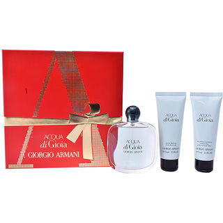 Giorgio Armani Set Giorgio Armani: Acqua di Gioia Eau De Parfum For Women + Acqua di Gioia Body Lotion Body + Acqua di Gioia Shower Gel All Skin Types