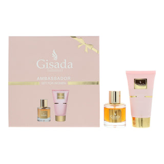 Gisada Set Gisada: Ambassadora Eau De Parfum For Women + Ambassador Cleansing Shower Gel All Over Body All Skin Types