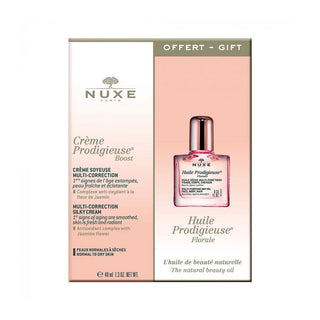 Nuxe Huile Prodigieuse Florale Set Nuxe: Creme Prodigieuse Boost Smoothing Cream For Face + Prodigieuse Florale Anti-Ageing Serum For Face