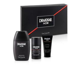 Guy Laroche Set Guy Laroche: Drakkar Noir Eau De Toilette For Men + Drakkar Noir Cleansing Shower Gel For All Skin Types + Drakkar Noir Anti-Perspirant Deodorant Spray For Men