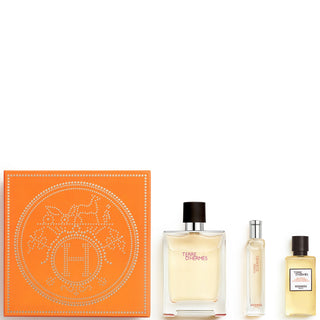 Hermes Set Hermes: Terre d'Hermes Eau De Toilette For Men + Terre d'Hermes Eau De Toilette For Men + Terre d'Hermes Shower Gel For All Skin Types