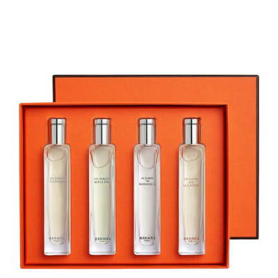 Hermes Set Hermes: Un Jardin A Cythere Eau De Toilette Unisex + Un Jardin Sur Le Nil Eau De Toilette Unisex + Le Jardin de Monsieur Li Eau De Toilette For Women + Un Jardin Sur La Lagune Eau De Toilette Unisex