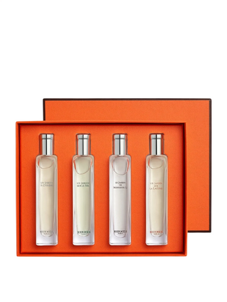 Hermes Set Hermes: Un Jardin A Cythere Eau De Toilette Unisex + Un Jardin Sur Le Nil Eau De Toilette Unisex + Le Jardin de Monsieur Li Eau De Toilette For Women + Un Jardin Sur La Lagune Eau De Toilette Unisex