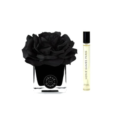 Herve Gambs Set Herve Gambs: Ombre Patchouli Room Spray + Black Couture Flower Porcelain Aroma Reed Diffuser Black