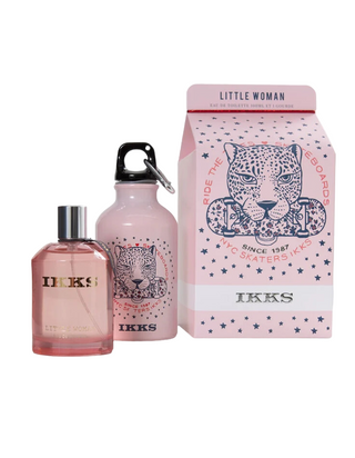 Ikks Set Ikks: Little Woman Eau De Toilette For Women + Little Woman GWP Glass Water Bottle Pink
