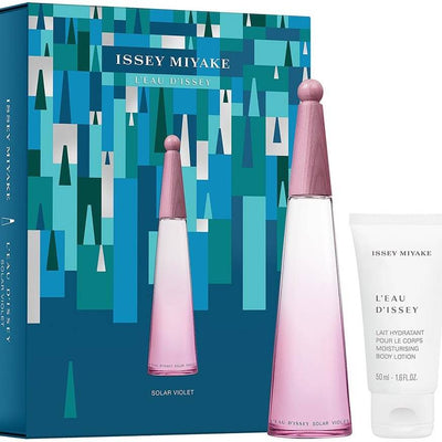 Issey Miyake Set Issey Miyake: L'Eau D'Issey Solar Violet Eau De Toilette For Women + L'Eau D'Issey Solar Violet Moisturizing Body Lotion