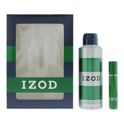 Izod Set Izod: Green Scented Spray For Men + Green Eau De Toilette For Men