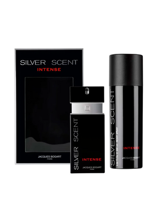 Jacques Bogart Set Jacques Bogart: Silver Scent Intense Eau De Toilette For Men + Silver Scent Intense Scented Spray For Men