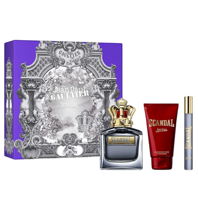 Jean Paul Gaultier Set Jean Paul Gaultier: Scandal Pour Homme Eau De Toilette For Men + Scandal Pour Homme Eau De Toilette For Men + Scandal Pour Homme Shower Gel Body
