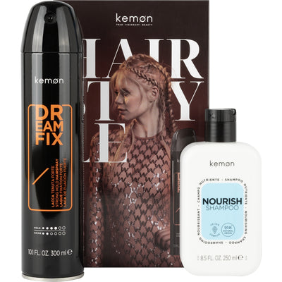 Kemon Set Kemon: Dreamfix Hair Spray Strong Hold + Nourish Nourishing Hair Treatment Shampoo Dry