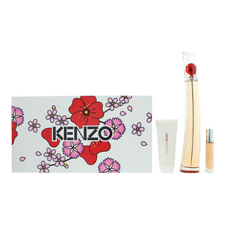 Kenzo Set Kenzo: Flower L'absolue Eau De Parfum For Women + Flower L'absolue Eau De Parfum For Women + Flower L'absolue Hydrating Body Lotion