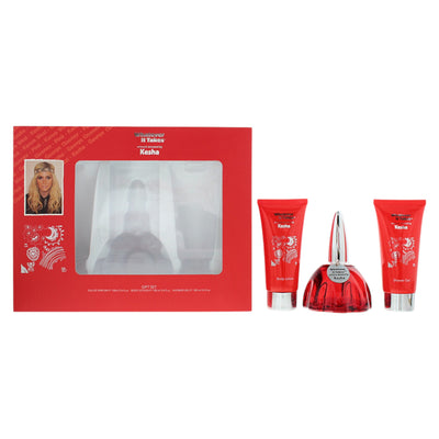 Kesha Set Kesha: Whatever It Takes Eau De Parfum For Women + Whatever It Takes Hydrating Body Lotion + Whatever It Takes Hydrating Shower Gel All Skin Types