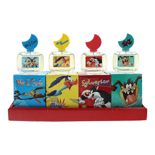 Looney Tunes Set Looney Tunes: Wile E. Coyote Eau De Toilette For Boys + Ty The Tazmanian Devil Eau De Toilette For Boys + Sylvester Eau De Toilette For Boys + Road Runner Eau De Toilette For Boys