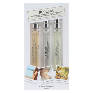 Maison Margiela Set Maison Margiela: Beach Walk Eau De Toilette For Women + Replica Bubble Bath Eau De Toilette For Women + Replica When The Rain Stops Eau De Toilette For Women