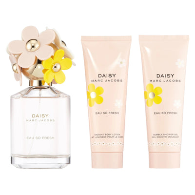 Marc Jacobs Set Marc Jacobs: Daisy Eau So Fresh Eau De Toilette For Women + Daisy Eau So Fresh Hydrating Body Lotion + Daisy Eau So Fresh Hydrating Shower Gel All Skin Types