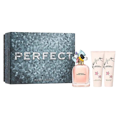 Marc Jacobs Set Marc Jacobs: Perfect Eau De Parfum For Women + Perfect Hydrating Body Lotion + Perfect Hydrate Shower Gel All Skin Types