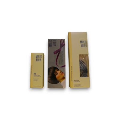 Marlies Moller Set Marlies Moller: Specialists Keratin Hair Oil Conditioner Sleek & Shine + Marlies Moller Paddle Hair Brush + Specialists Keratin Hair Shampoo Sleek & Shine