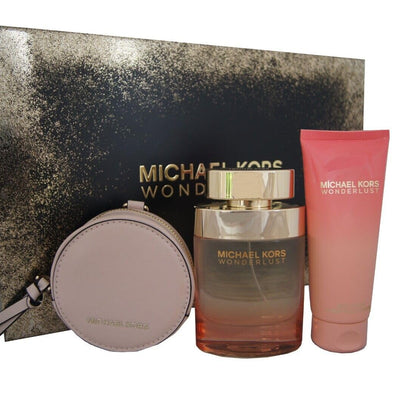 Michael Kors Set Michael Kors: Wonderlust Eau De Parfum For Women + Wonderlust Moisturizing Body Lotion + Wonderlust GWP Textile Pouch Pink