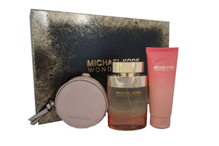 Michael Kors Set Michael Kors: Wonderlust Eau De Parfum For Women + Wonderlust Moisturizing Body Lotion + Wonderlust GWP Textile Pouch Pink