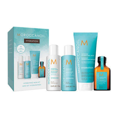 Moroccanoil Set Moroccanoil: Hydration Hair Treatment Cream Mask + Hydration Hair Oil Treatment Hydrating + Hydration Hair Conditioner For Hydration + Hydration Paraben-Free Hair Shampoo Moisture And Shine