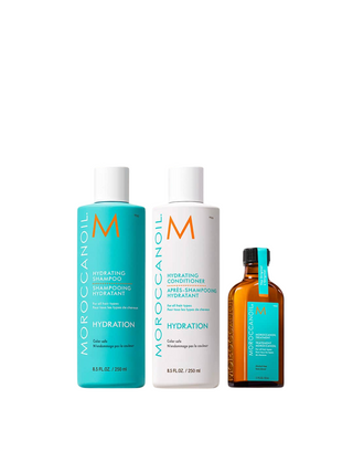 Moroccanoil Set Moroccanoil: Hydration Paraben-Free Hair Conditioner Moisture And Shine + Hydration Paraben-Free Hair Shampoo Moisture And Shine + Moroccanoil Hair Oil Treatment Revitalizing & Fortifying