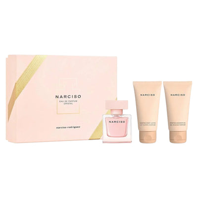 Narciso Rodriguez Set Narciso Rodriguez: Cristal Eau De Parfum For Women + Cristal Hydrating Shower Gel All Skin Types + Cristal Hydrating Body Lotion