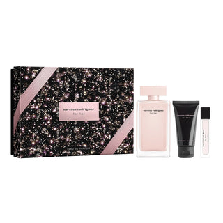 Narciso Rodriguez Set Narciso Rodriguez: For Her Eau De Parfum For Women + For Her Hydrating Body Lotion + For Her Eau De Parfum For Women