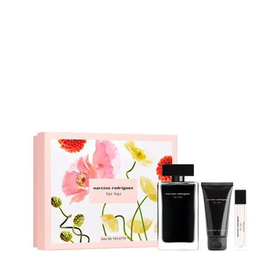 Narciso Rodriguez Set Narciso Rodriguez: For Her Eau De Toilette For Women + For Her Eau De Toilette For Women + For Her Hydrating Body Lotion