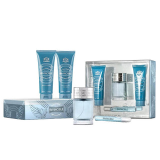 New Brand Set New Brand: Invincible Eau De Toilette For Men + Invincible Eau De Toilette For Men + Invincible Cleansing Shower Gel All Over The Body All Skin Types + Invincible After-Shave Gel