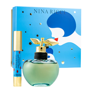 Nina Ricci Set Nina Ricci: Luna Eau De Toilette For Women + Jumbo Lipstick Matte Matte Cream Lipstick Fuchsia