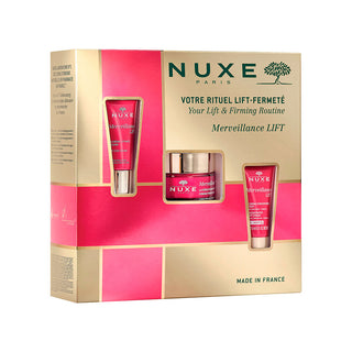 Nuxe Firmness Routine Set Nuxe: Merveillance Lift Powdery Vegan Firming Day Cream For Face + Merveillance Lift Vegan Lifting Eye Cream + Merveillance Lift Vegan Lifting Night Cream For Face