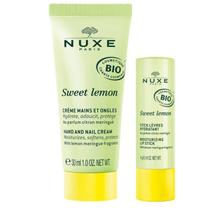 Nuxe Set Nuxe: Sweet Lemon Moisturizing Hand Cream + Sweet Lemon Lip Balm