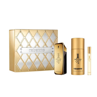 Paco Rabanne Set Paco Rabanne: 1 Million Eau De Toilette For Men + 1 Million Eau De Toilette For Men + 1 Million Anti-Perspirant Deodorant Spray For Men