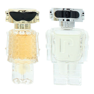 Paco Rabanne Set Paco Rabanne: Fame Eau De Parfum For Women *Miniature + Phantom In Red Eau De Toilette For Men *Miniature