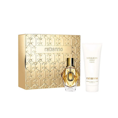 Paco Rabanne Set Paco Rabanne: Million Gold Hydrating Body Lotion + Million Gold Eau De Parfum For Women Refillable