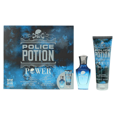 Police Set Police: Potion Power Eau De Parfum For Men + Potion Power Hydrating Body Lotion