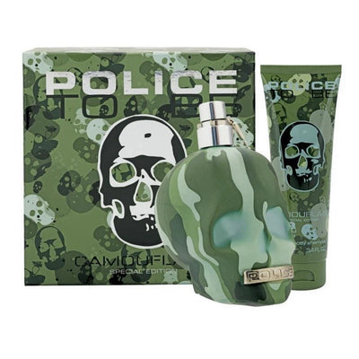 Police Set Police: To Be Camouflage Eau De Toilette For Men + To Be Camouflage Hydrating Body Lotion
