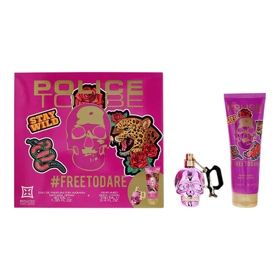 Police Set Police: To Be Free To Dare Hydrating Body Lotion + To Be Free To Dare Eau De Parfum For Women