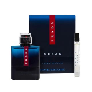 Prada Set Prada: Luna Rossa Ocean Eau De Toilette For Men + Luna Rossa Ocean Eau De Toilette For Men