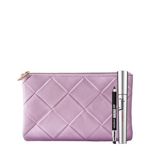 Pupa Set Pupa: Multiplay Double-Ended Eyeshadow & Kajal Eyeliner 2-In-1 09 Deep Black + Vamp! Paraben-Free Extra Volume Mascara 100 Black + Textile Makeup Bag Pink