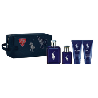 Ralph Lauren Set Ralph Lauren: Polo Blue Eau De Toilette For Men + Polo Blue Eau De Toilette For Men + Polo Blue Shower Gel & Shampoo 2-In-1 + Polo Blue Moisturizing After-Shave Balm